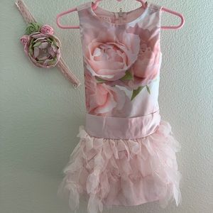 Biscotti couture dress and headband